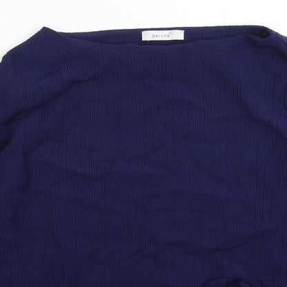 Womens UK Size 10 Marks and Spencer Blue Pullover Jumper