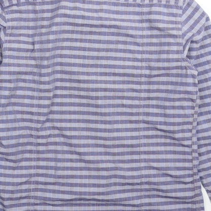 Arrow Mens Blue Striped   Button-Up Size M