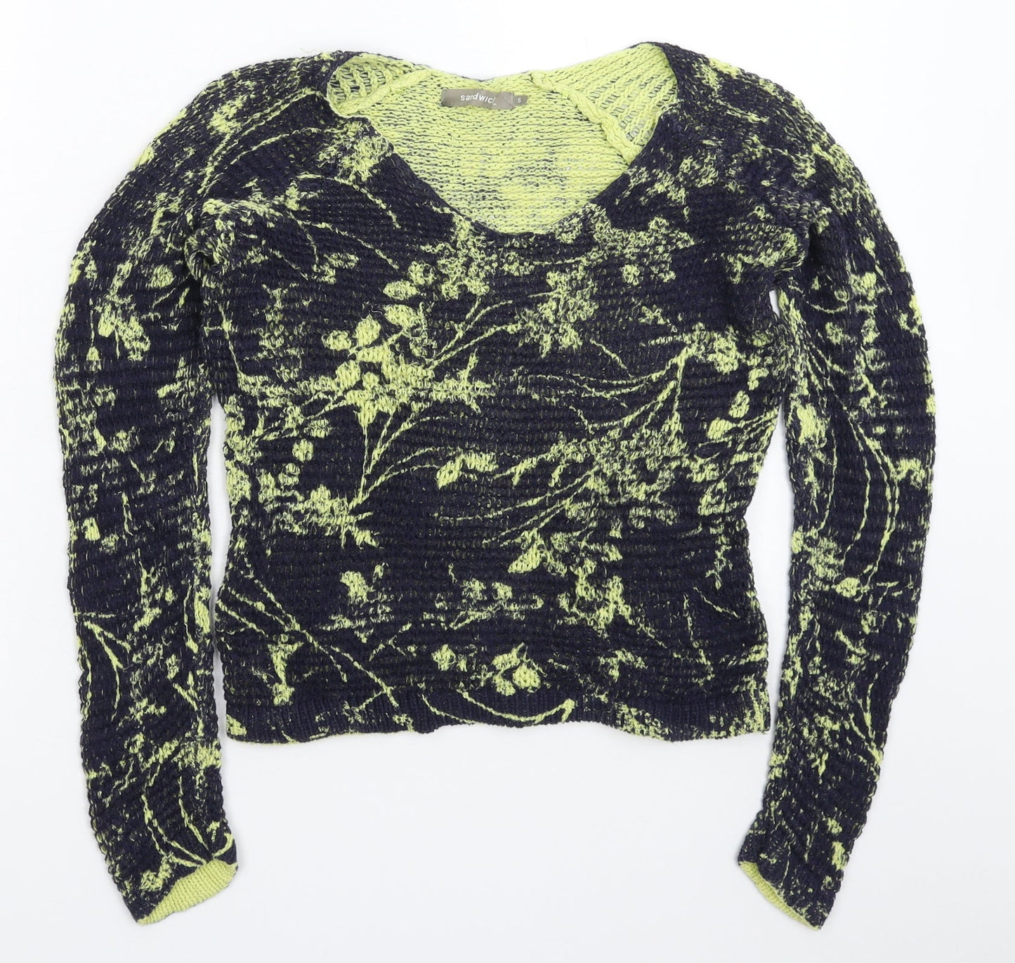 Womens UK Size S Sandwich Multicoloured Pullover Jumper