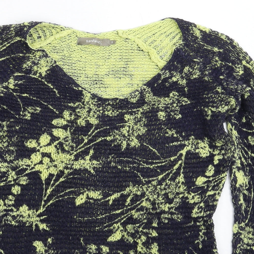 Womens UK Size S Sandwich Multicoloured Pullover Jumper