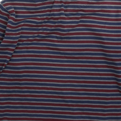 Indian Terrain Mens Multicoloured Striped   Polo Size M