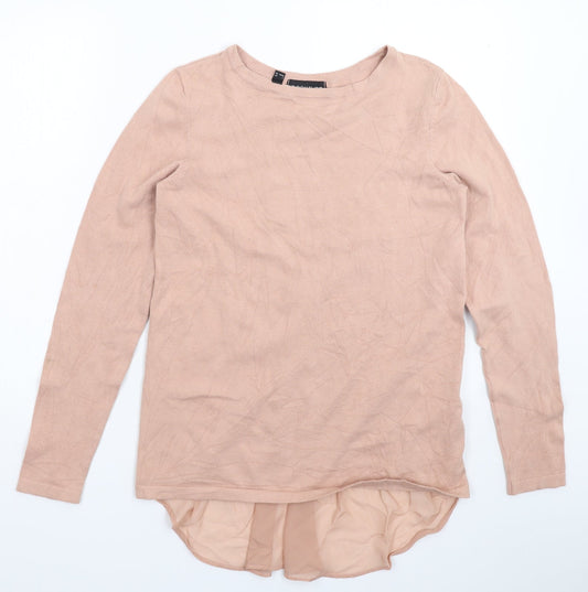 Body Flirt Womens Pink  Knit Pullover Jumper Size S