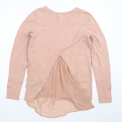 Body Flirt Womens Pink  Knit Pullover Jumper Size S