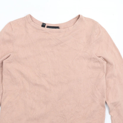 Body Flirt Womens Pink  Knit Pullover Jumper Size S