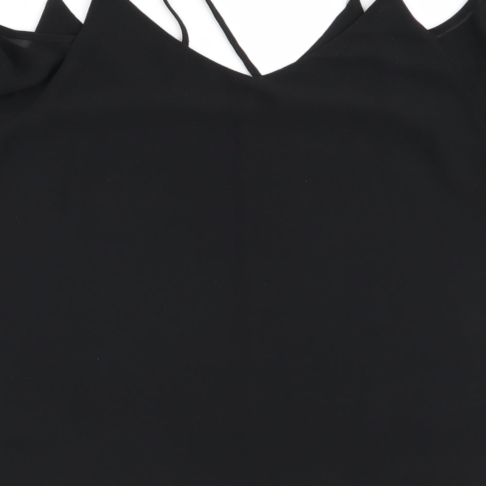 Womens UK Size 8 New Look Black Basic Blouse