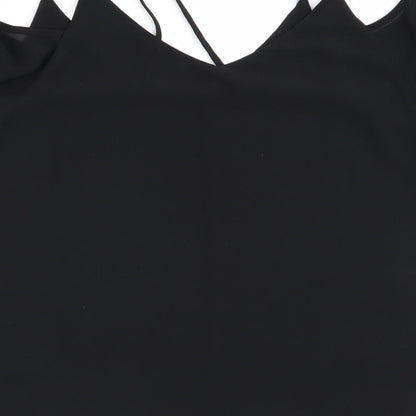 Womens UK Size 8 New Look Black Basic Blouse