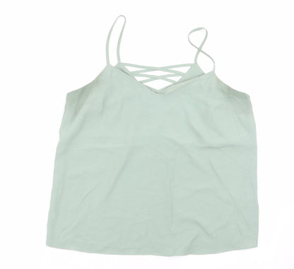 Womens UK Size 12 New Look Green Basic Blouse