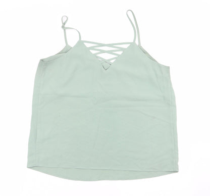 Womens UK Size 12 New Look Green Basic Blouse