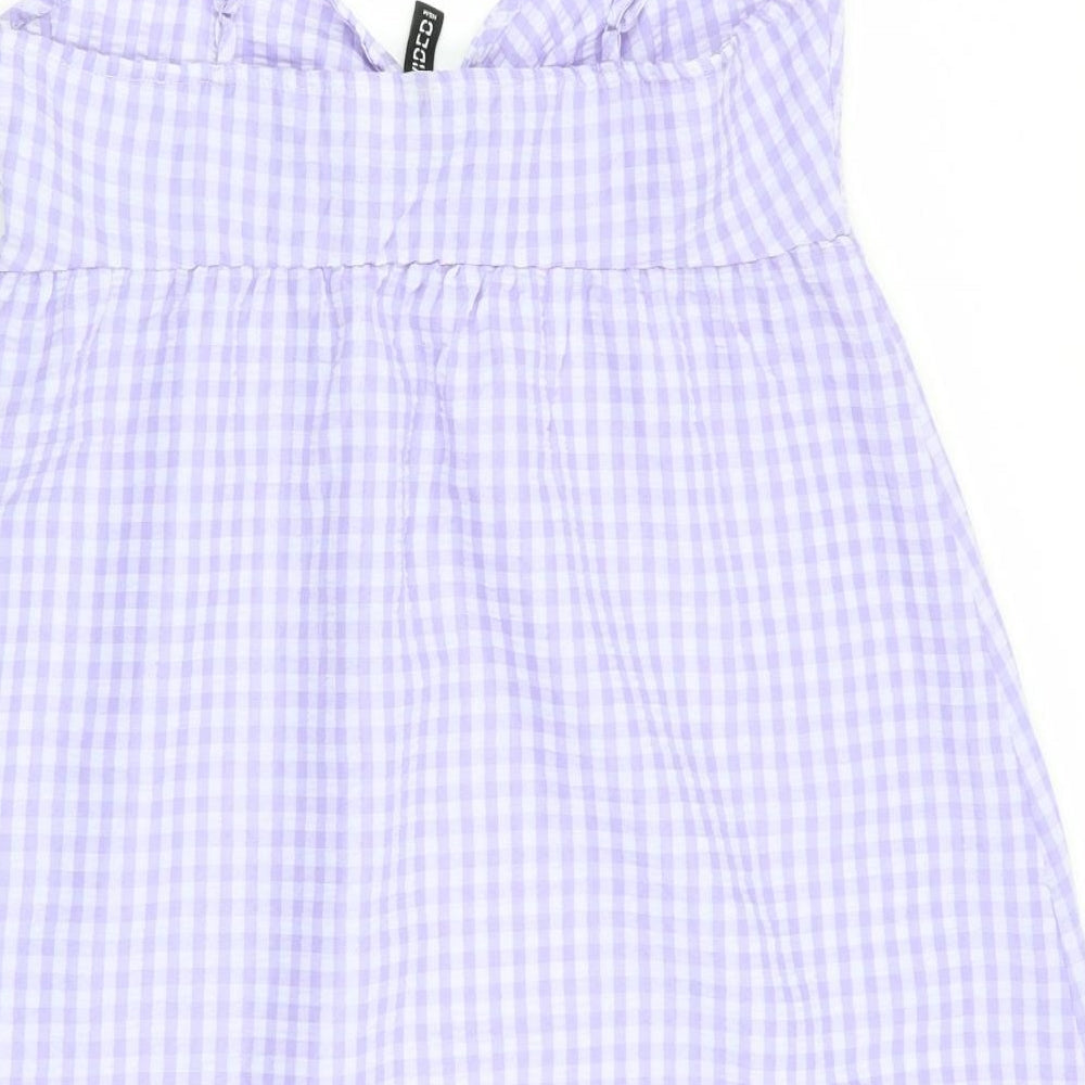 Divided by H&M Womens Multicoloured Check  Basic Blouse Size 10