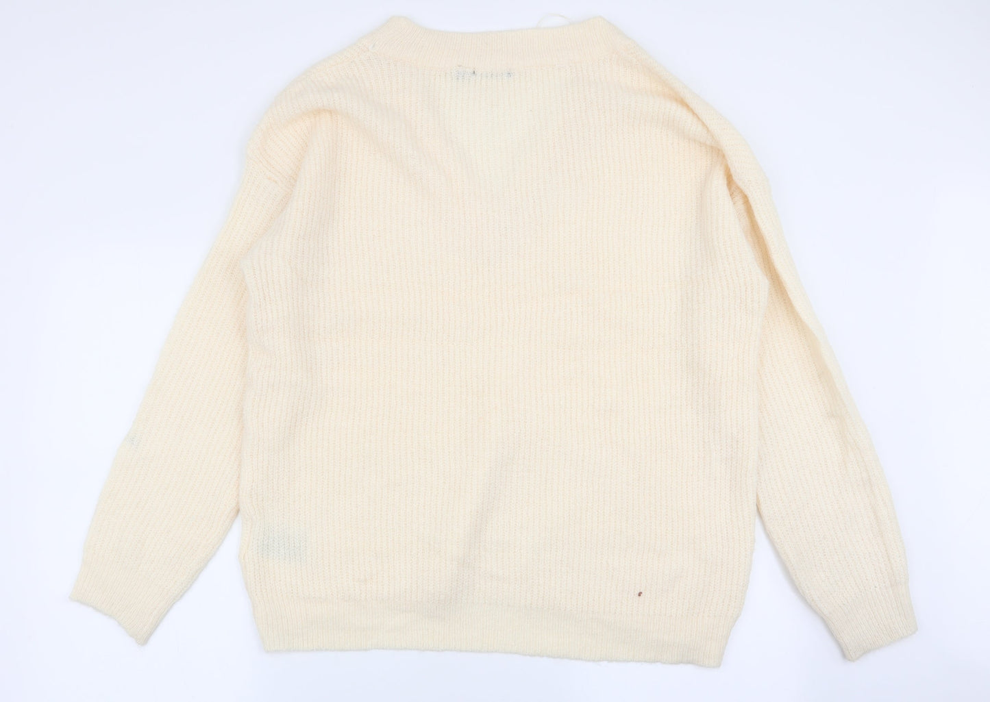 Womens UK Size 16 Brave Soul Ivory Pullover Jumper