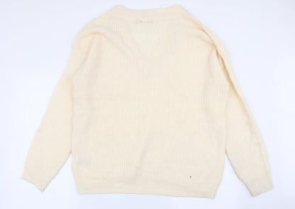 Womens UK Size 16 Brave Soul Ivory Pullover Jumper