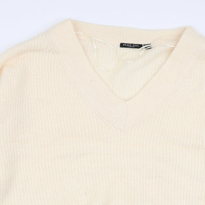 Womens UK Size 16 Brave Soul Ivory Pullover Jumper
