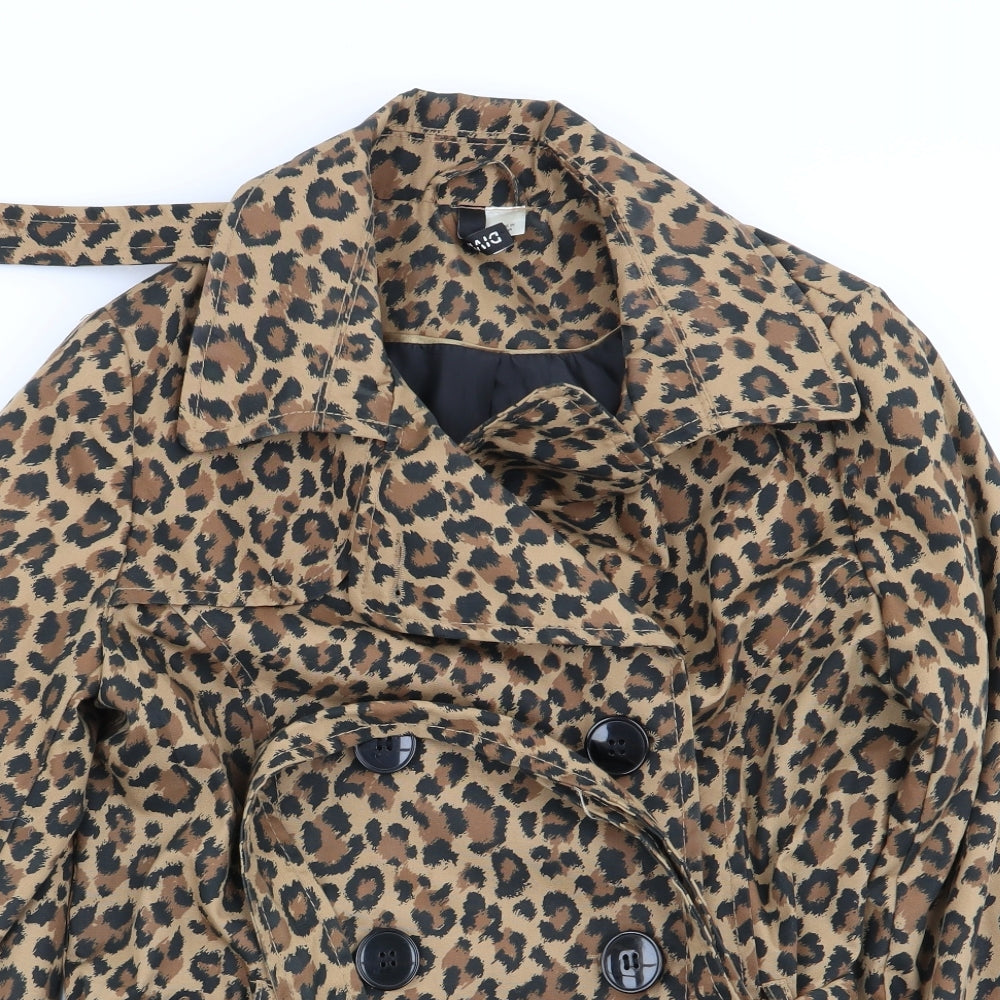 Womens UK Size 10 Divided by H&M Multicoloured Overcoat