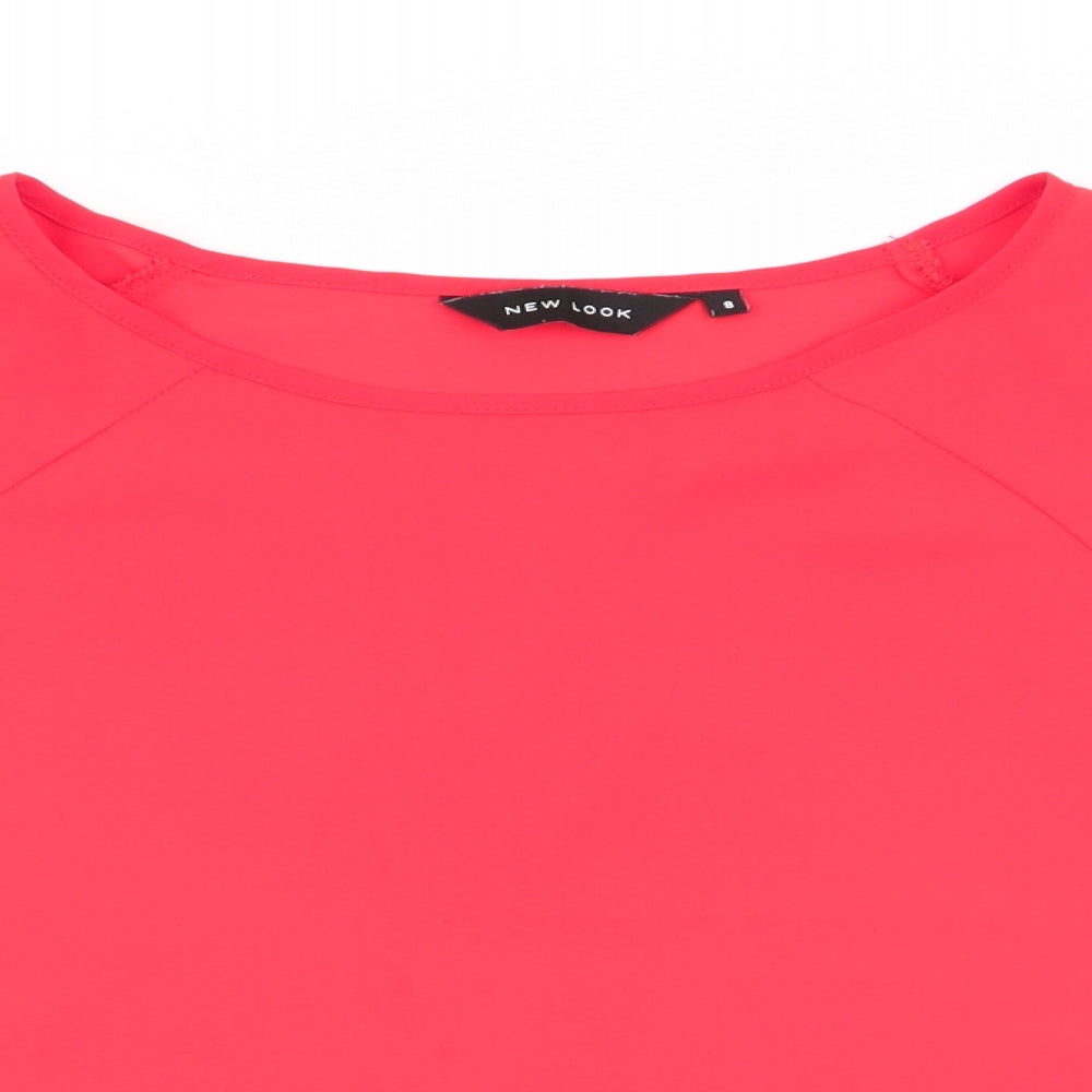 New Look Womens Orange   Basic Blouse Size 8