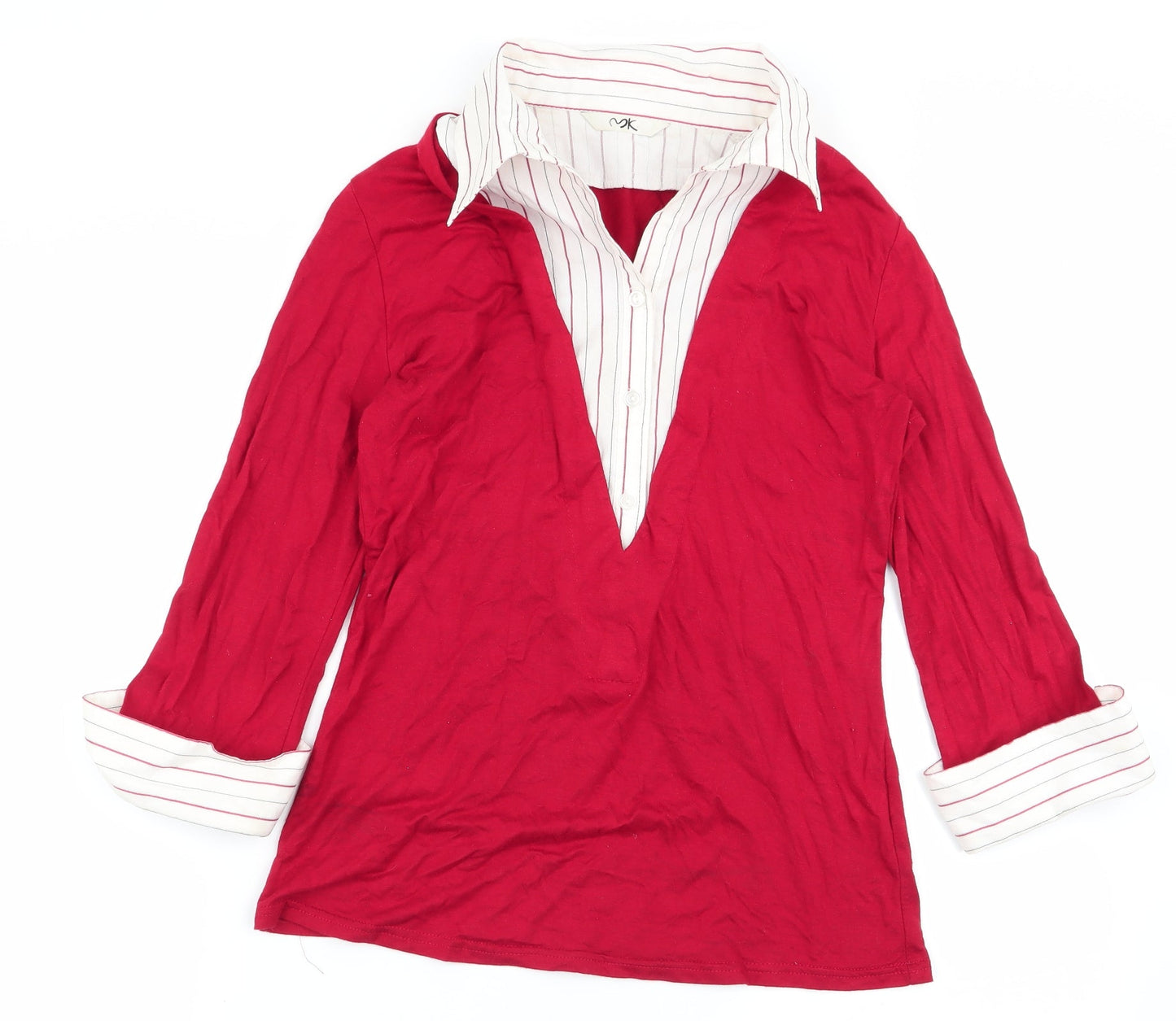 k Womens Red   Basic Blouse Size 12