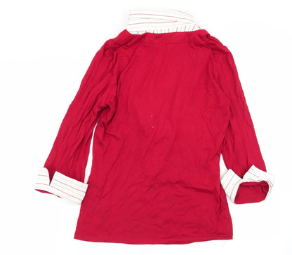 k Womens Red   Basic Blouse Size 12