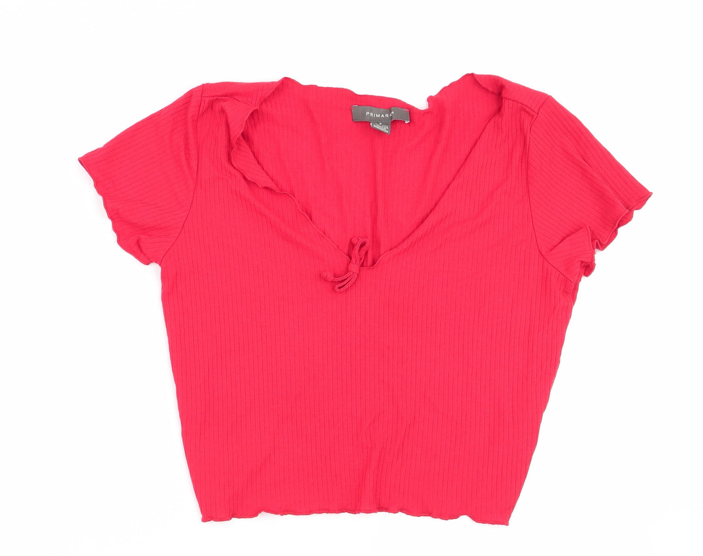 Primark Womens Red   Basic T-Shirt Size 10