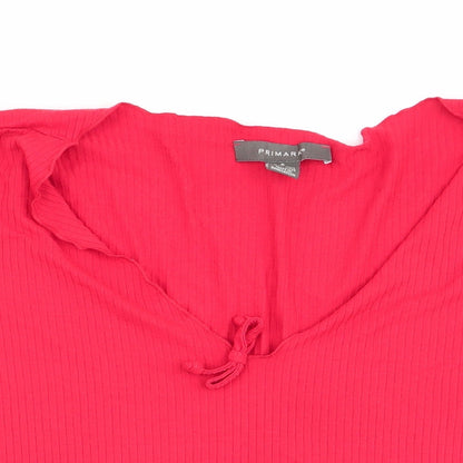 Primark Womens Red   Basic T-Shirt Size 10