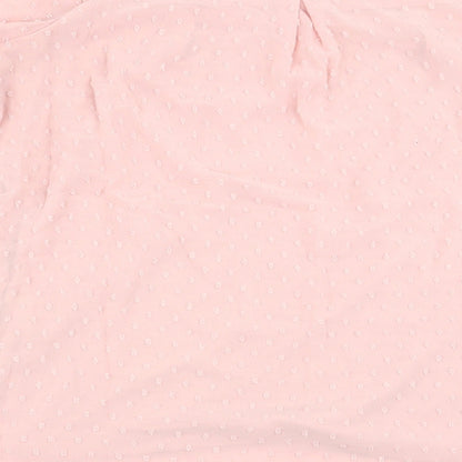 Womens UK Size S Mama-licious Pink Basic Blouse