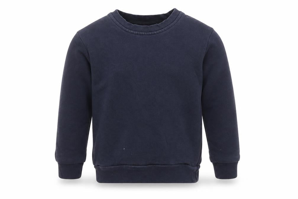 Front view of George boys’ blue pullover sweatshirt, size 4-5, years - school uniform