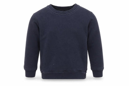 Front view of George boys’ blue pullover sweatshirt, size 4-5, years - school uniform