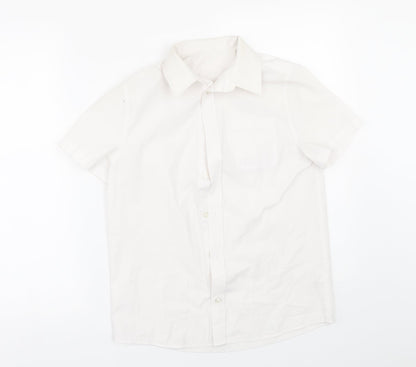 George Boys White   Basic Button-Up Size 11-12 Years  - School uniform