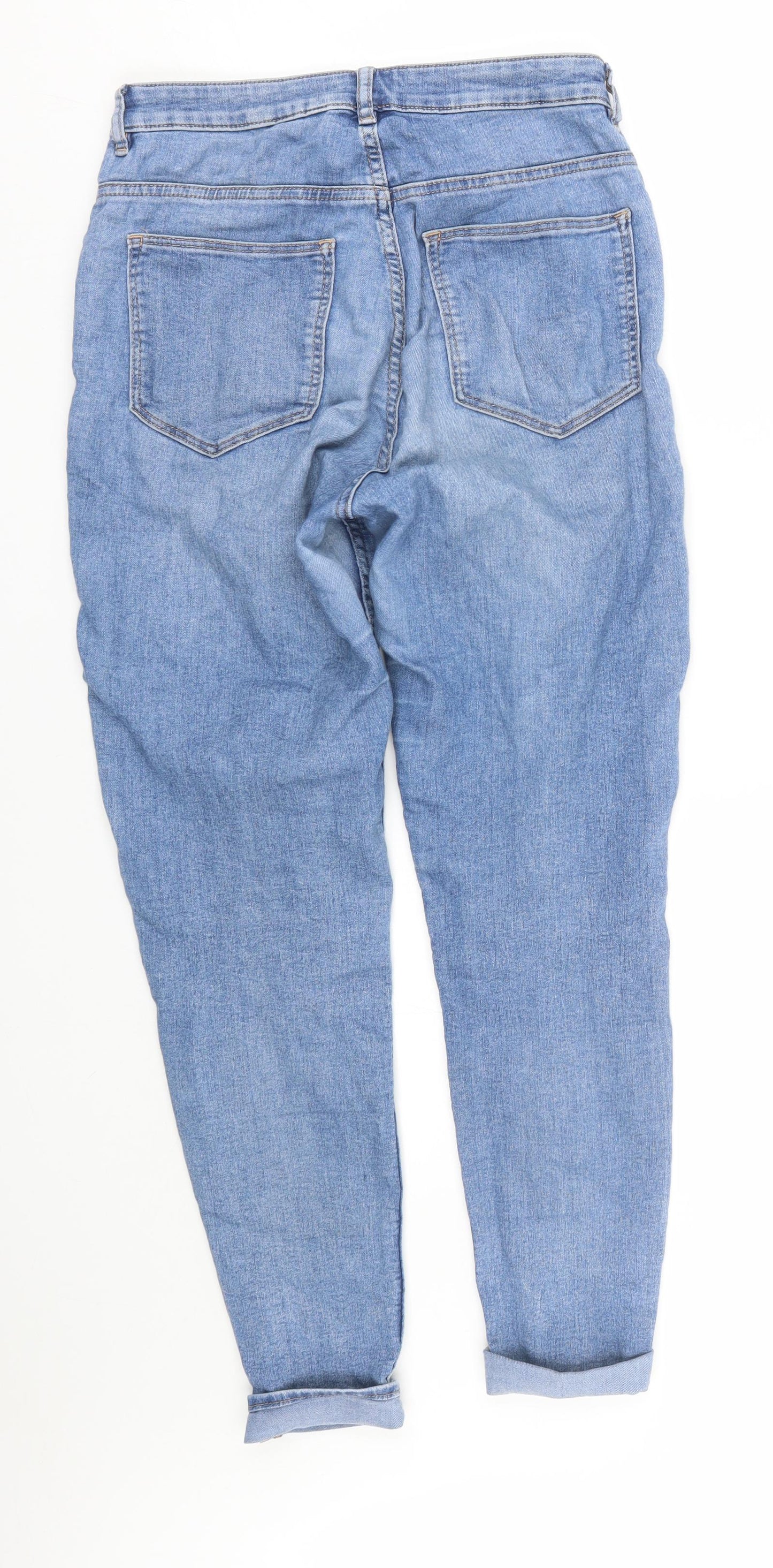 Womens UK Size 10 H&M Regular Fit Straight Blue Jeans