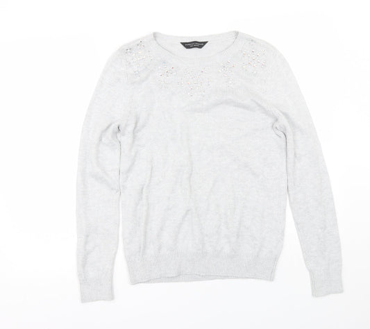 Womens UK Size 14 Dorothy Perkins Grey Pullover Jumper