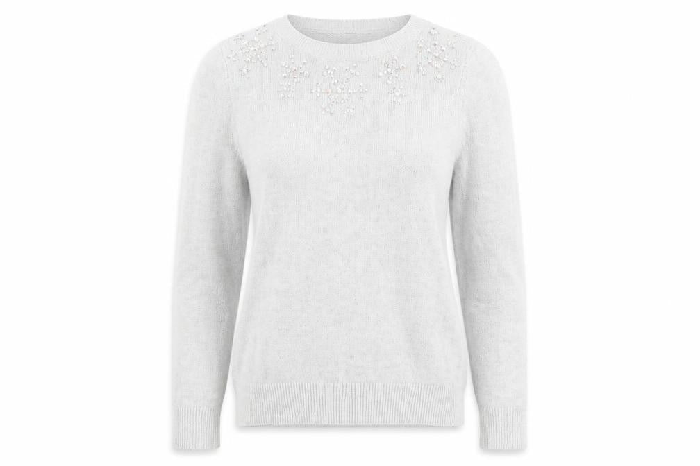 Womens UK Size 14 Dorothy Perkins Grey Pullover Jumper