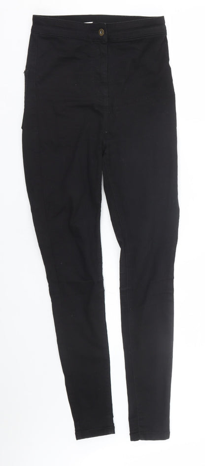 COLLUSION Womens Black  Denim Jegging Leggings Size 28 L28 in