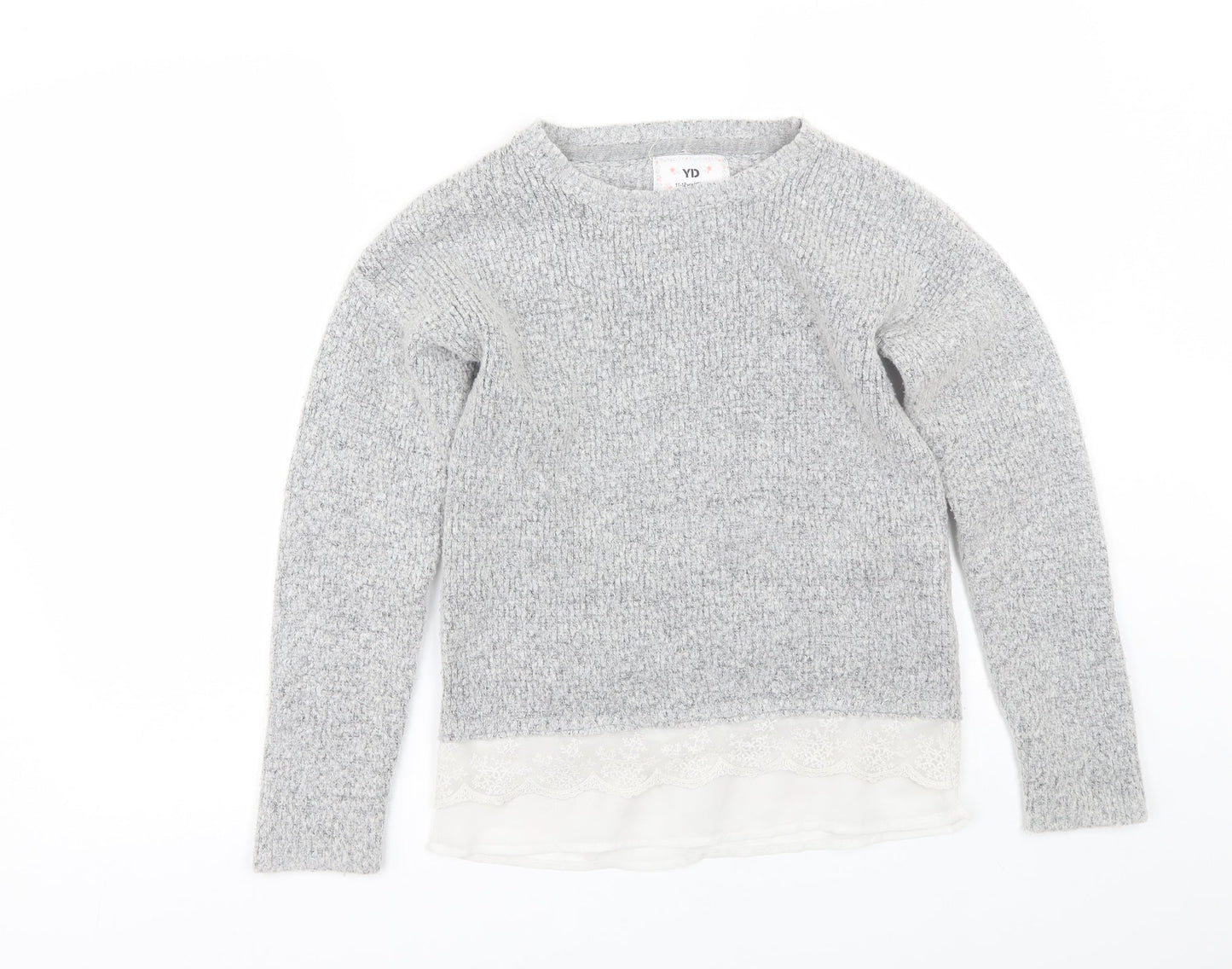 Young Dimension Girls Grey   Pullover Jumper Size 11-12 Years
