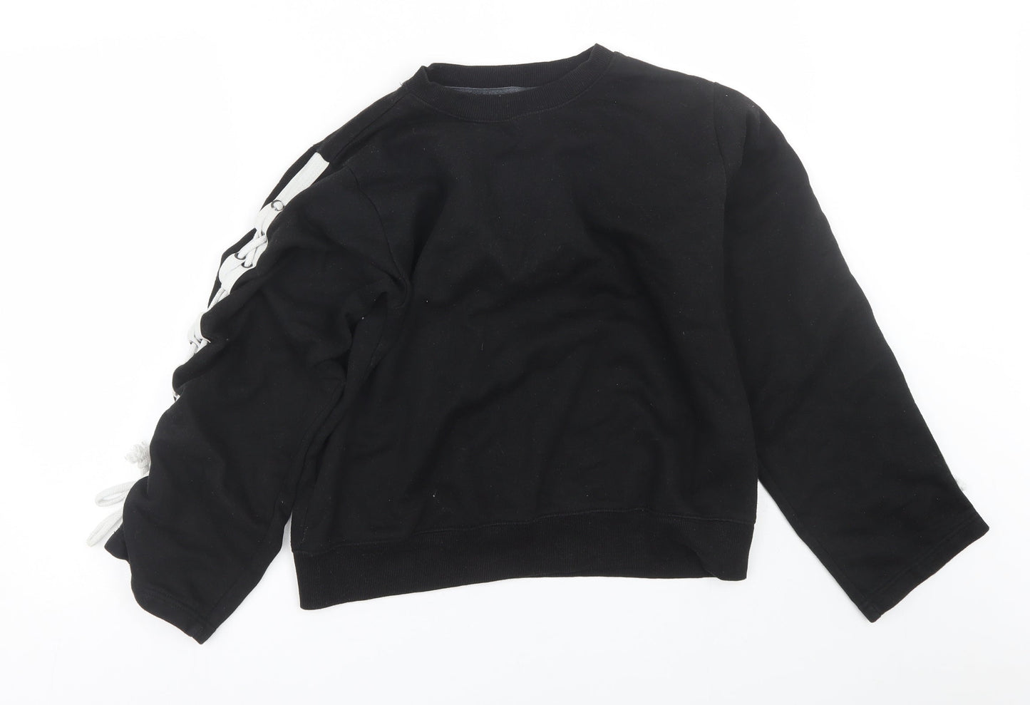 Womens UK Size 12 Boohoo Black Pullover Sweatshirt