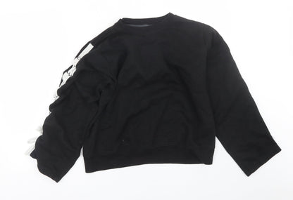 Womens UK Size 12 Boohoo Black Pullover Sweatshirt