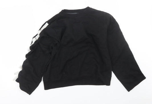 Womens UK Size 12 Boohoo Black Pullover Sweatshirt