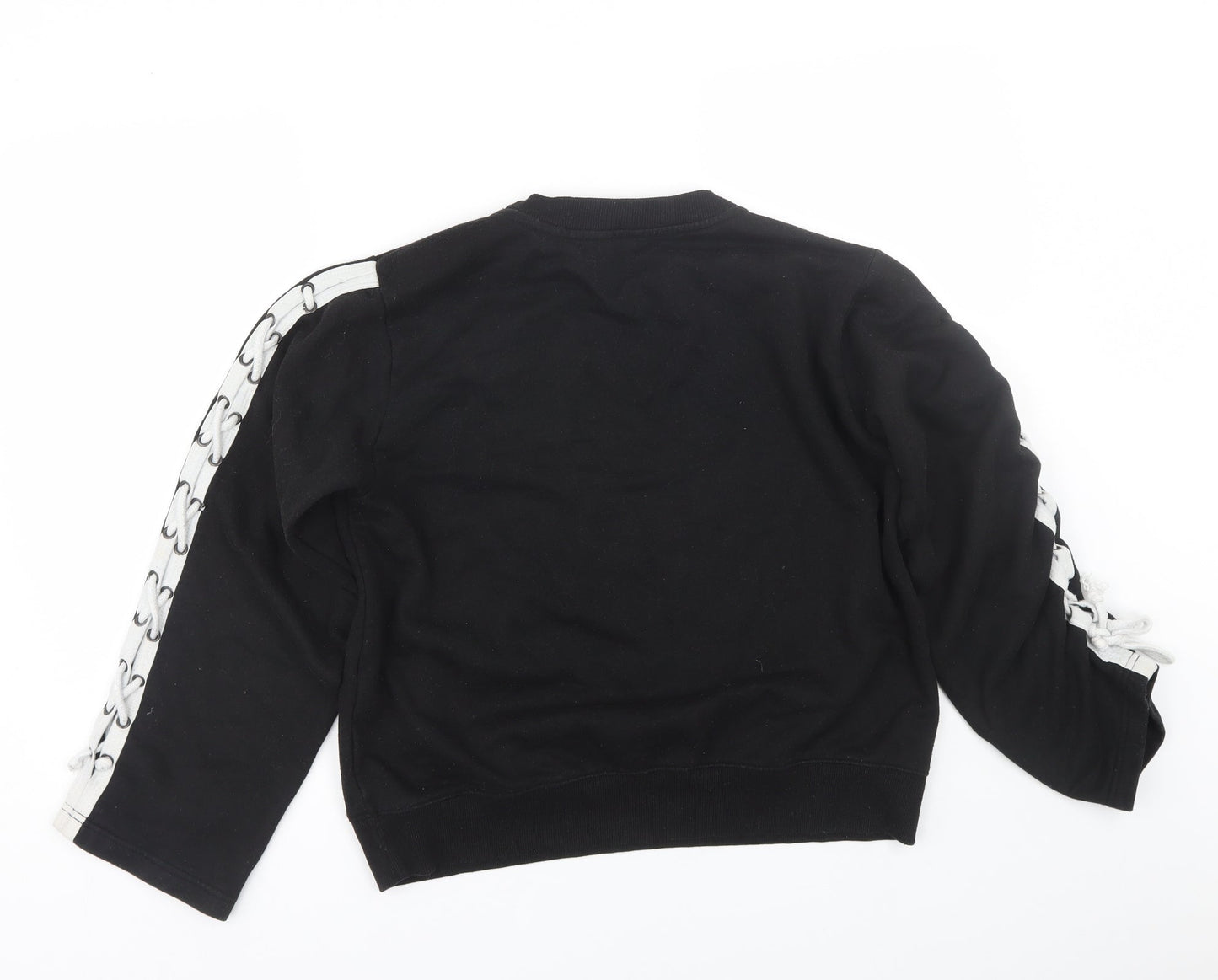 Womens UK Size 12 Boohoo Black Pullover Sweatshirt