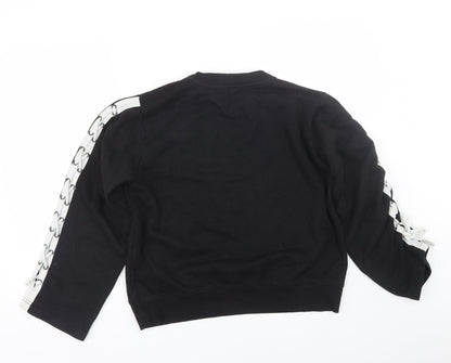 Womens UK Size 12 Boohoo Black Pullover Sweatshirt
