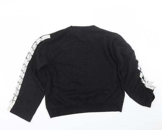 Womens UK Size 12 Boohoo Black Pullover Sweatshirt