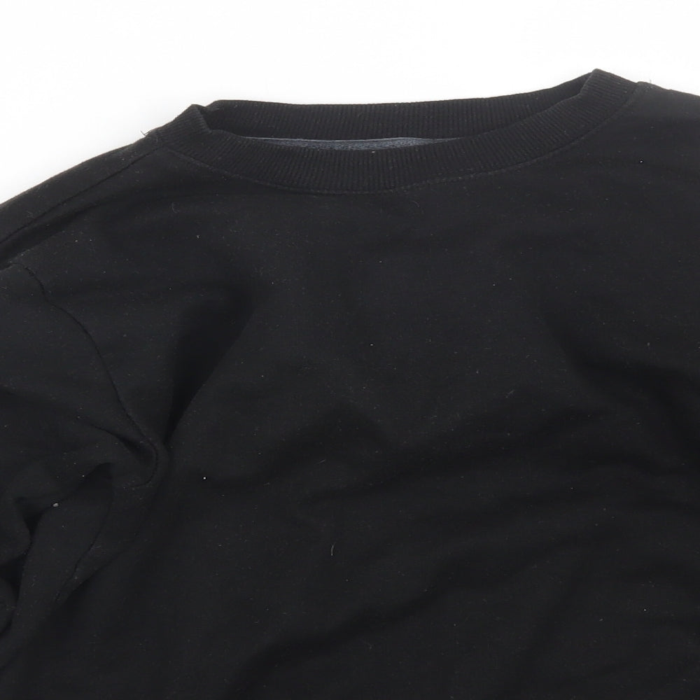 Womens UK Size 12 Boohoo Black Pullover Sweatshirt