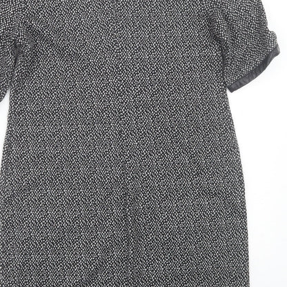 Dorothy Perkins Womens Grey Polka Dot  T-Shirt Dress  Size 12