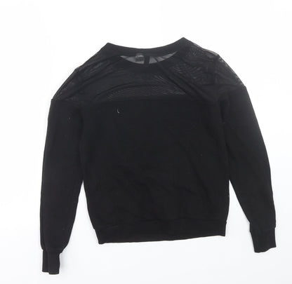 H&M Womens Black   Pullover Sweatshirt Size XS