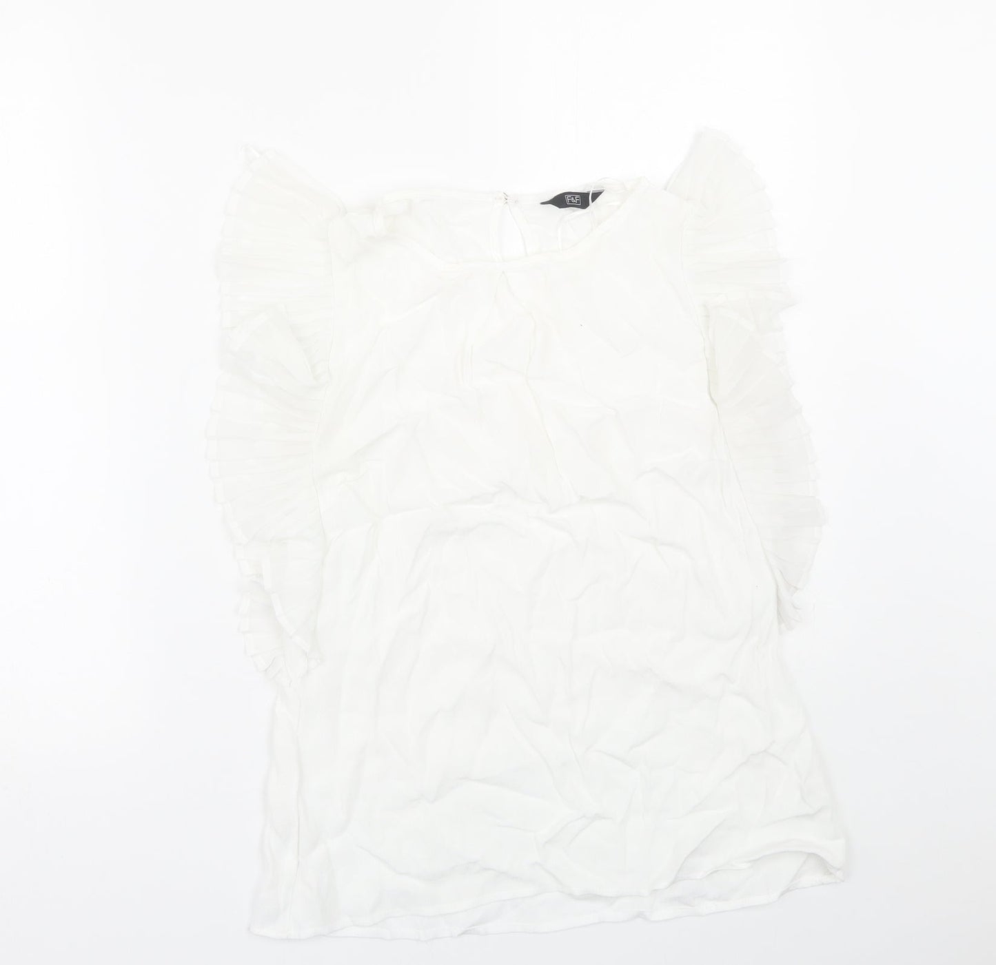 F&F Womens White   Basic Blouse Size 10