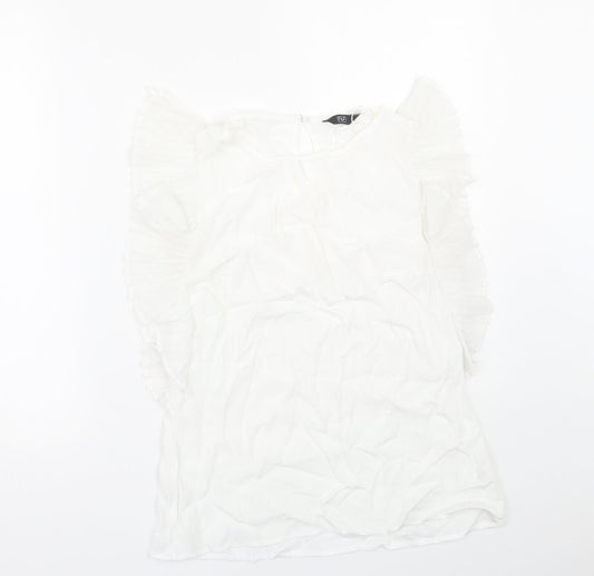 F&F Womens White   Basic Blouse Size 10