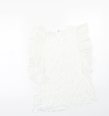 F&F Womens White   Basic Blouse Size 10