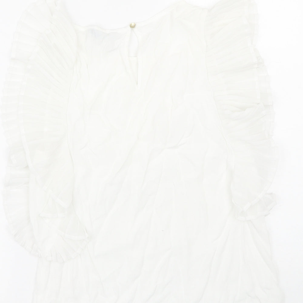 F&F Womens White   Basic Blouse Size 10