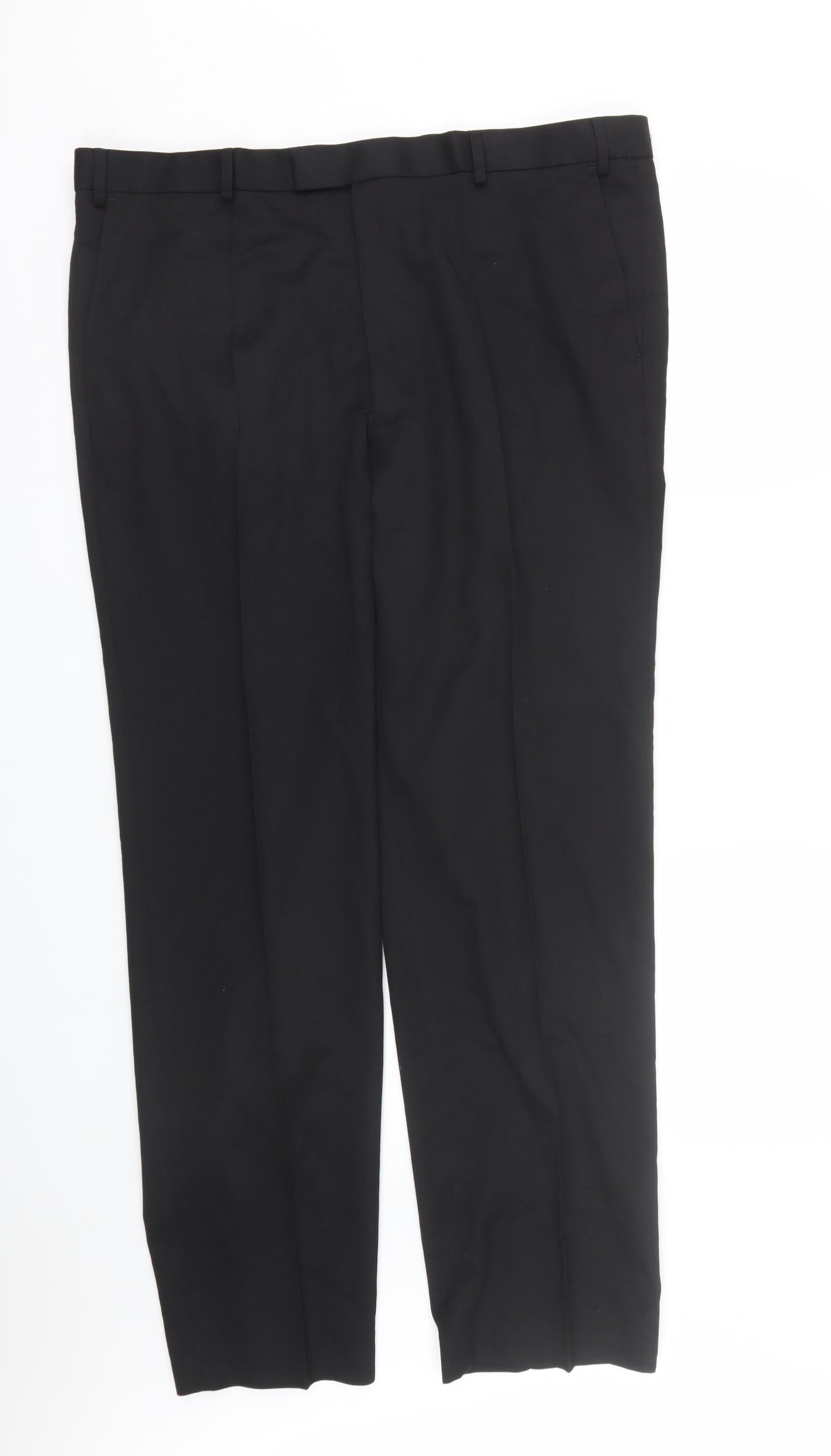 Womens UK Size 40 M&S Regular Fit  Black Trousers