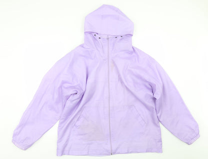 Rainy Days Womens Purple   Rain Coat Jacket Size M