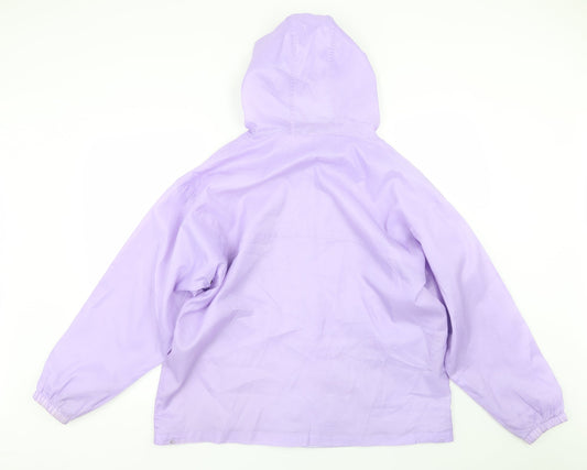 Rainy Days Womens Purple   Rain Coat Jacket Size M