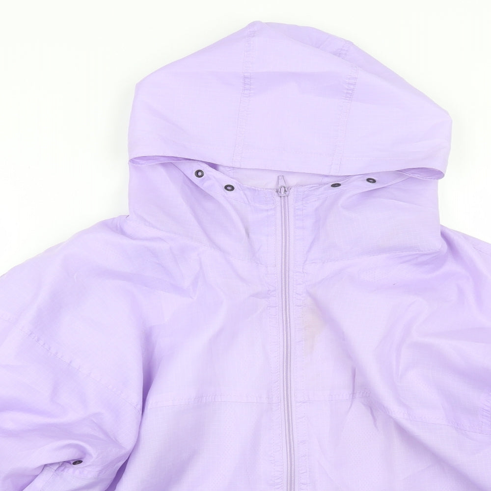 Rainy Days Womens Purple   Rain Coat Jacket Size M