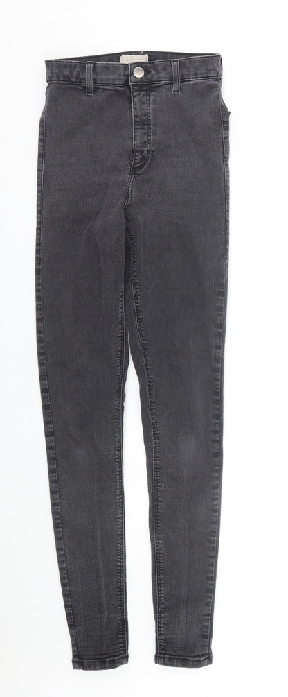 Topshop Womens Black  Denim Skinny Jeans Size 28 L28 in
