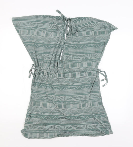 Primark Womens Green Geometric  Basic T-Shirt Size M